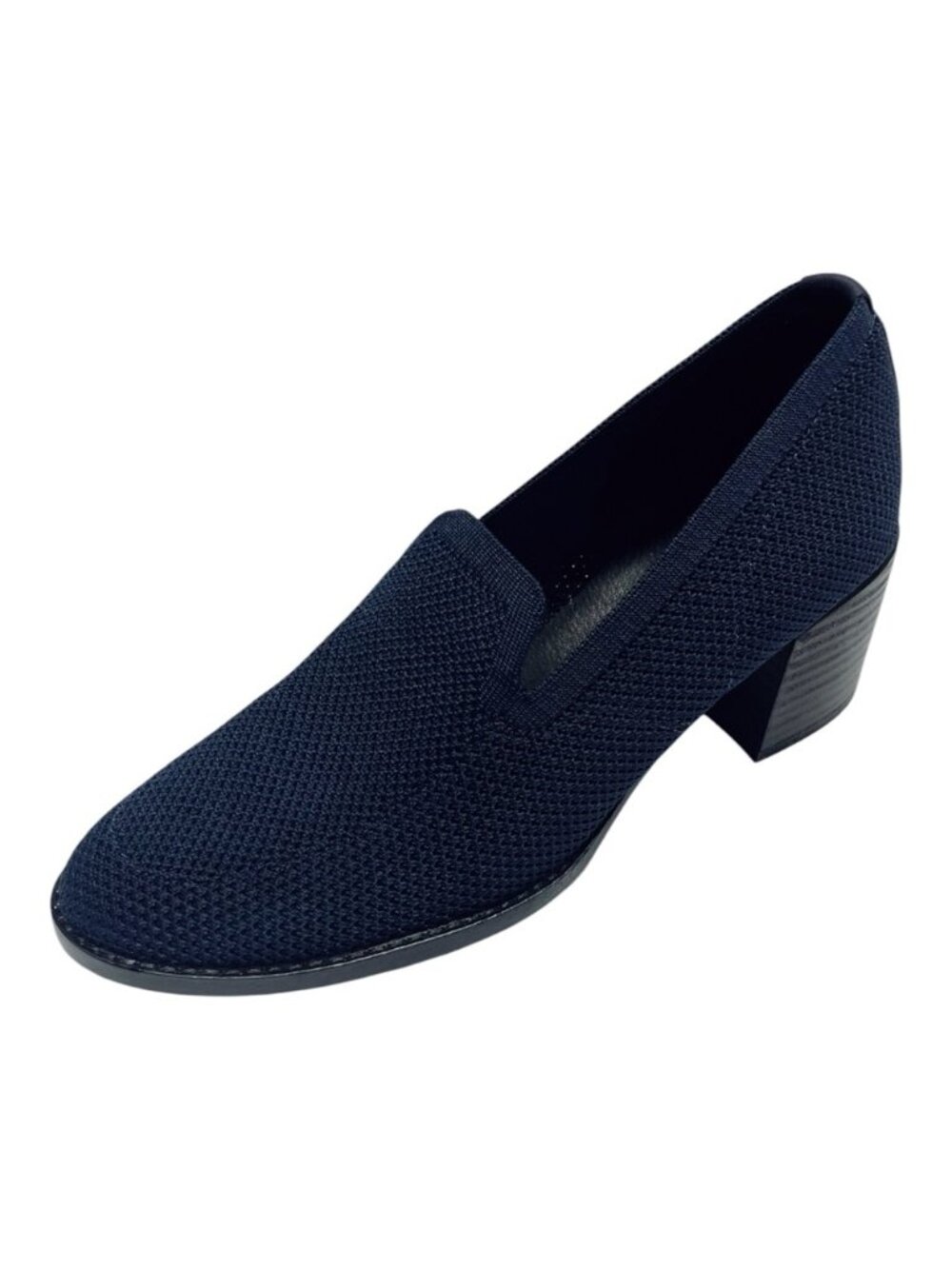 Eileen Fisher Dern Navy Stretch Knit Slip On Pumps Women’s 7.5M - Picture 2 of 11